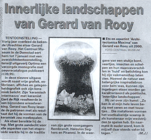 Telegraaf 13 december 2007